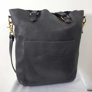 THE STOWE Black Leather Bag
